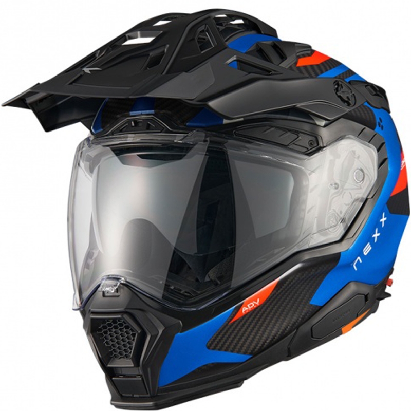 Casco da enduro Nexx X.WED3 Keyo blu-rosso Saldi
