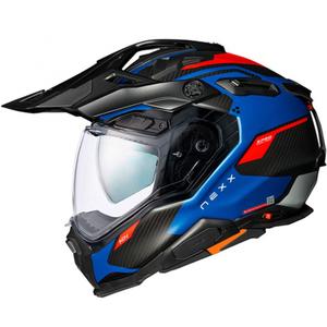 Casco da enduro Nexx X.WED3 Keyo blu-rosso