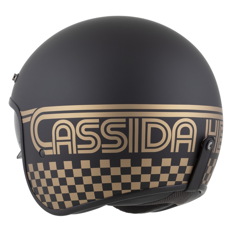 Casco da moto aperto Cassida Oxygen 2.0 Rondo nero opaco-oro