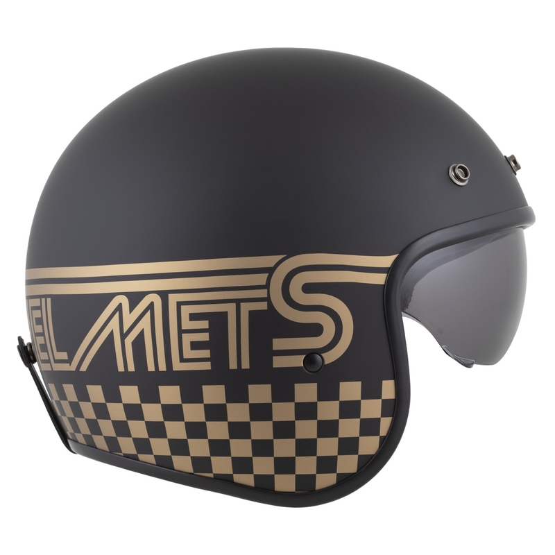 Casco da moto aperto Cassida Oxygen 2.0 Rondo nero opaco-oro