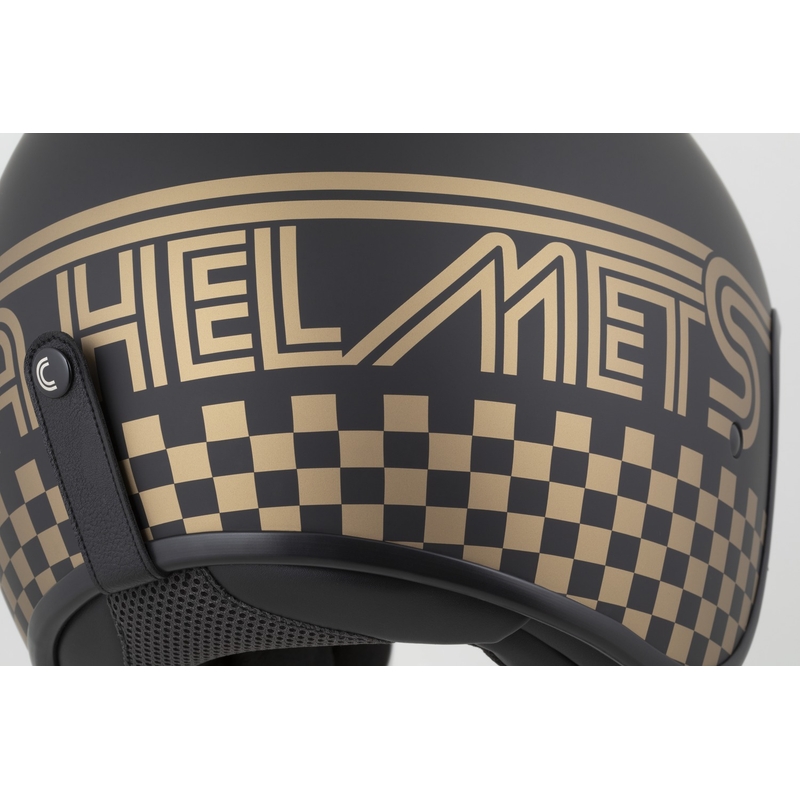 Casco da moto aperto Cassida Oxygen 2.0 Rondo nero opaco-oro