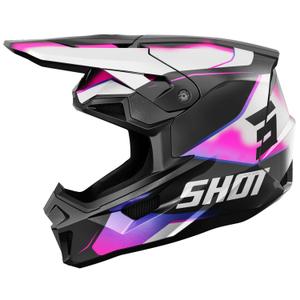 Casco motocross Shot Lite Astral blu-rosa