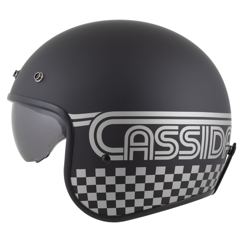 Casco da moto aperto Cassida Oxygen 2.0 Rondo nero opaco-argento