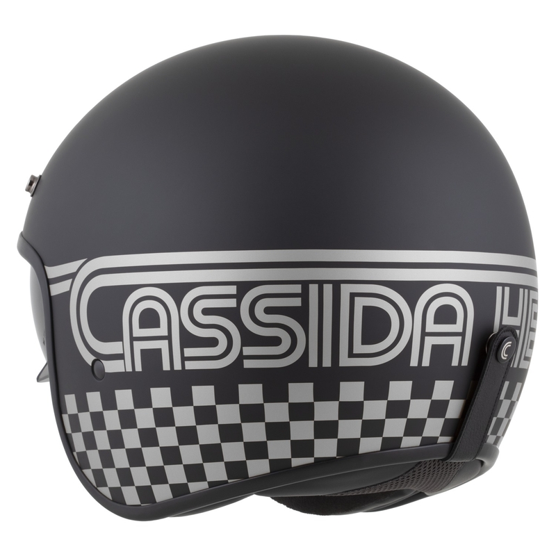 Casco da moto aperto Cassida Oxygen 2.0 Rondo nero opaco-argento