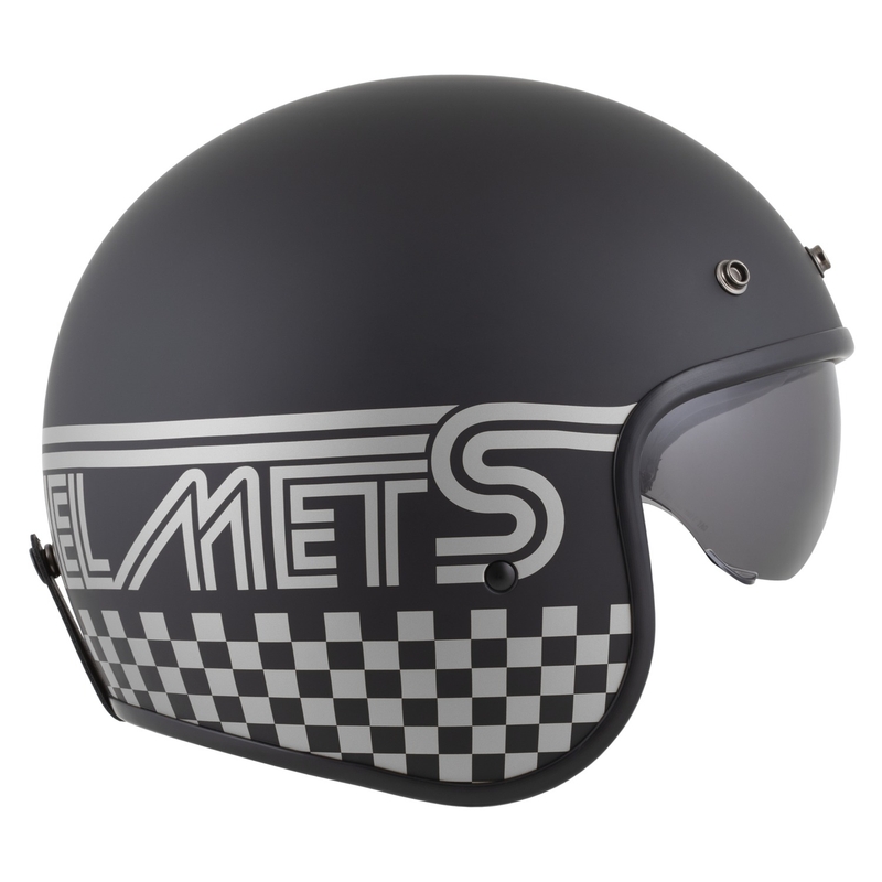 Casco da moto aperto Cassida Oxygen 2.0 Rondo nero opaco-argento