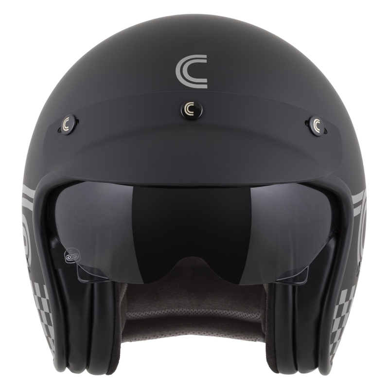 Casco da moto aperto Cassida Oxygen 2.0 Rondo nero opaco-argento