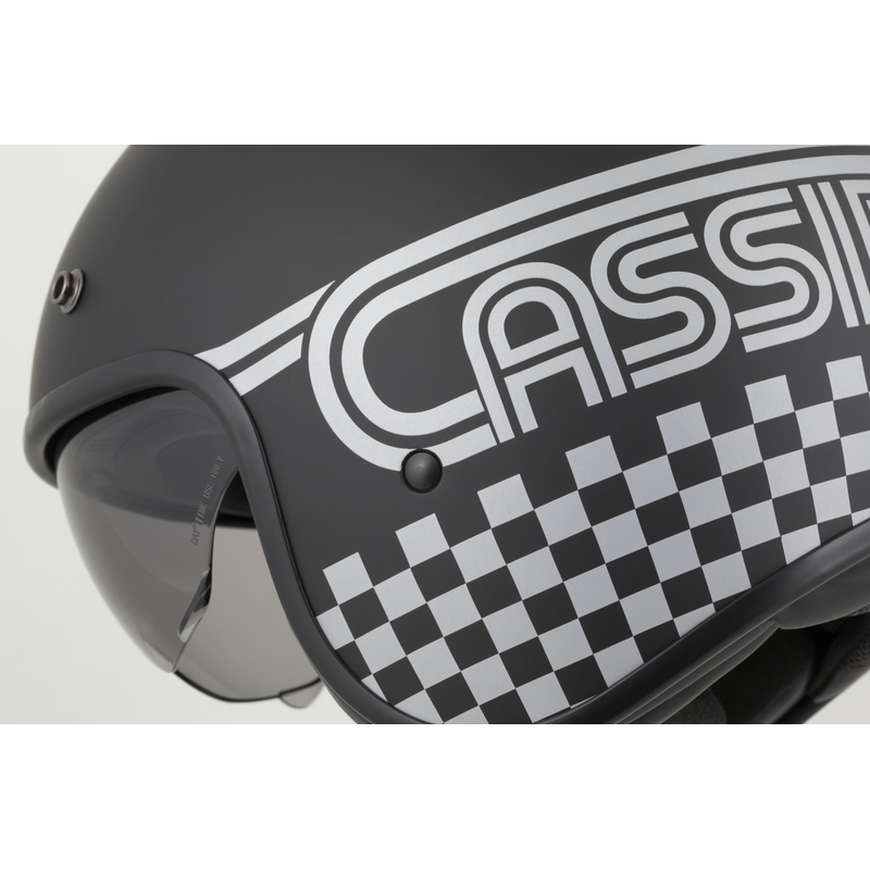 Casco da moto aperto Cassida Oxygen 2.0 Rondo nero opaco-argento