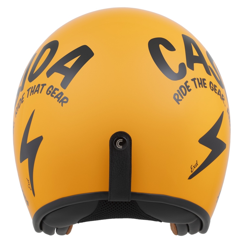 Casco da moto aperto Cassida Oxygen 2.0 Gear giallo-nero