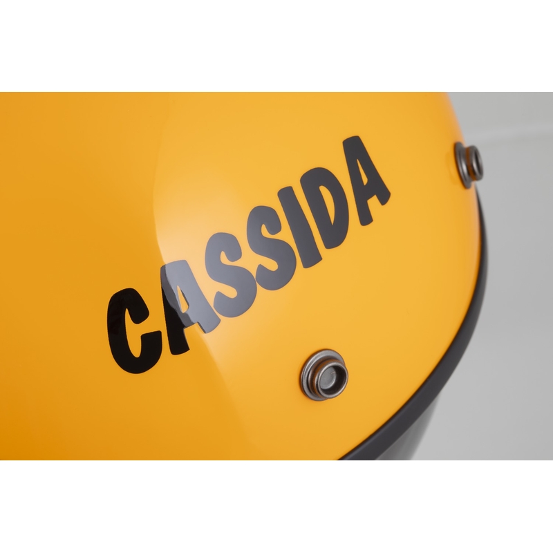 Casco da moto aperto Cassida Oxygen 2.0 Gear giallo-nero