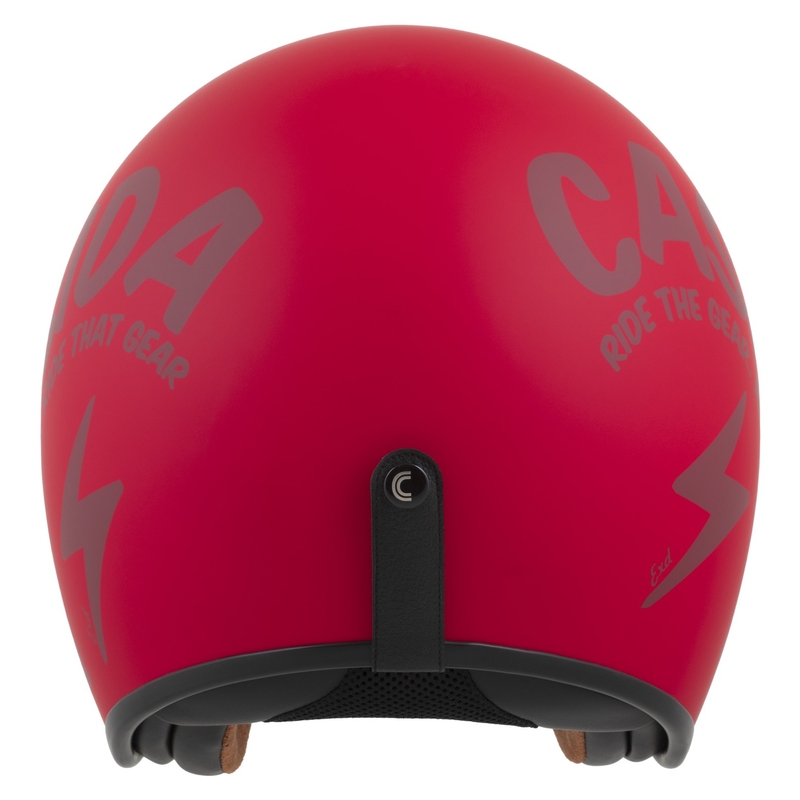 Casco da moto aperto Cassida Oxygen 2.0 Gear rosso opaco-rosso scuro