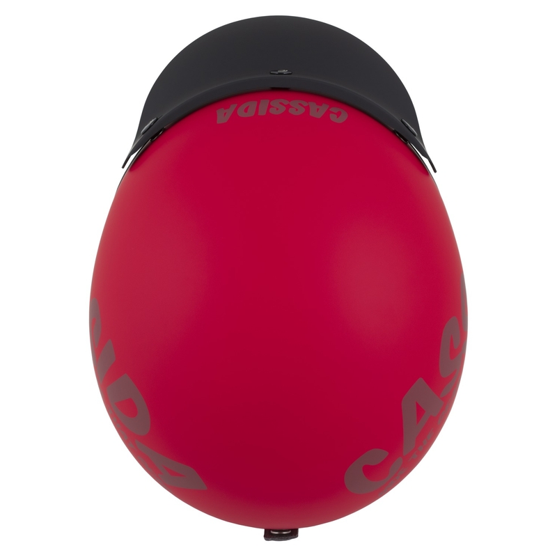 Casco da moto aperto Cassida Oxygen 2.0 Gear rosso opaco-rosso scuro