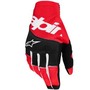 Guanti da motocross Alpinestars Techstar nero-rosso