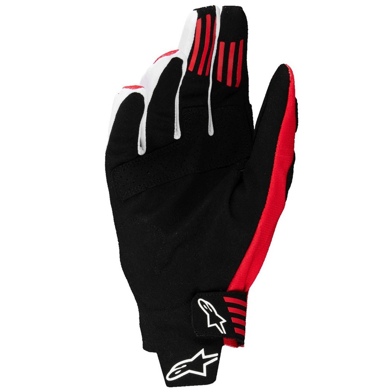 Guanti da motocross Alpinestars Techstar nero-rosso