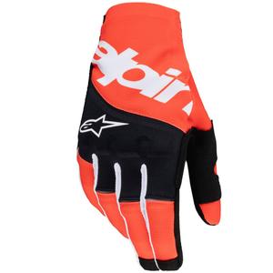 Guanti da motocross Alpinestars Techstar nero-arancione