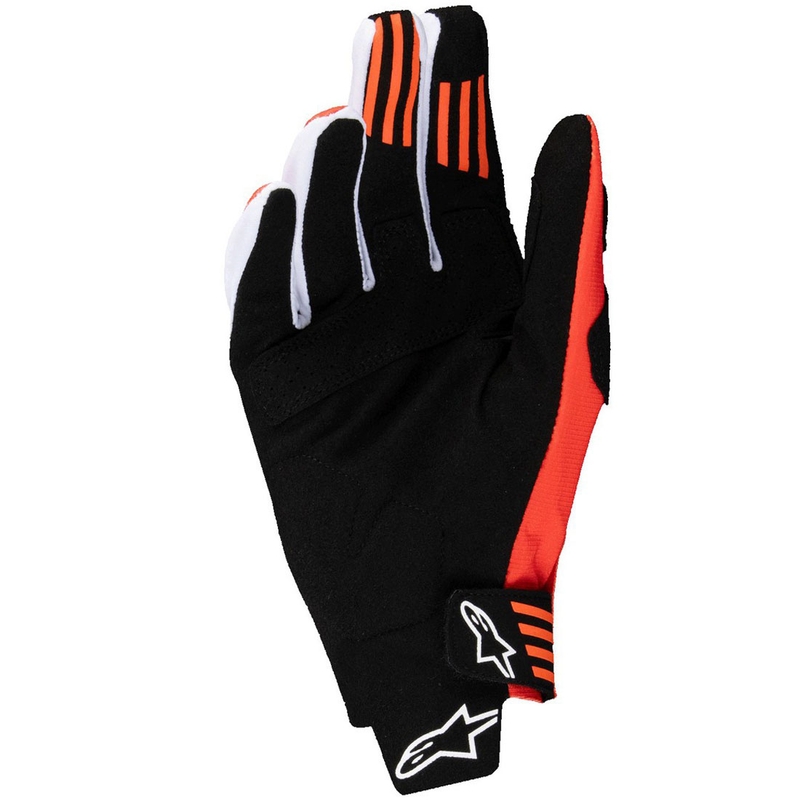 Guanti da motocross Alpinestars Techstar nero-arancione