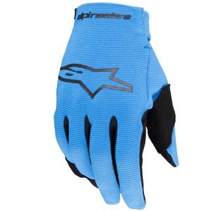 Guanti da moto per bambini Alpinestars Radar azzurro-nero
