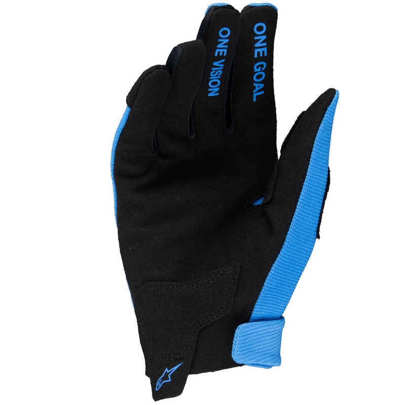 Guanti da moto per bambini Alpinestars Radar azzurro-nero