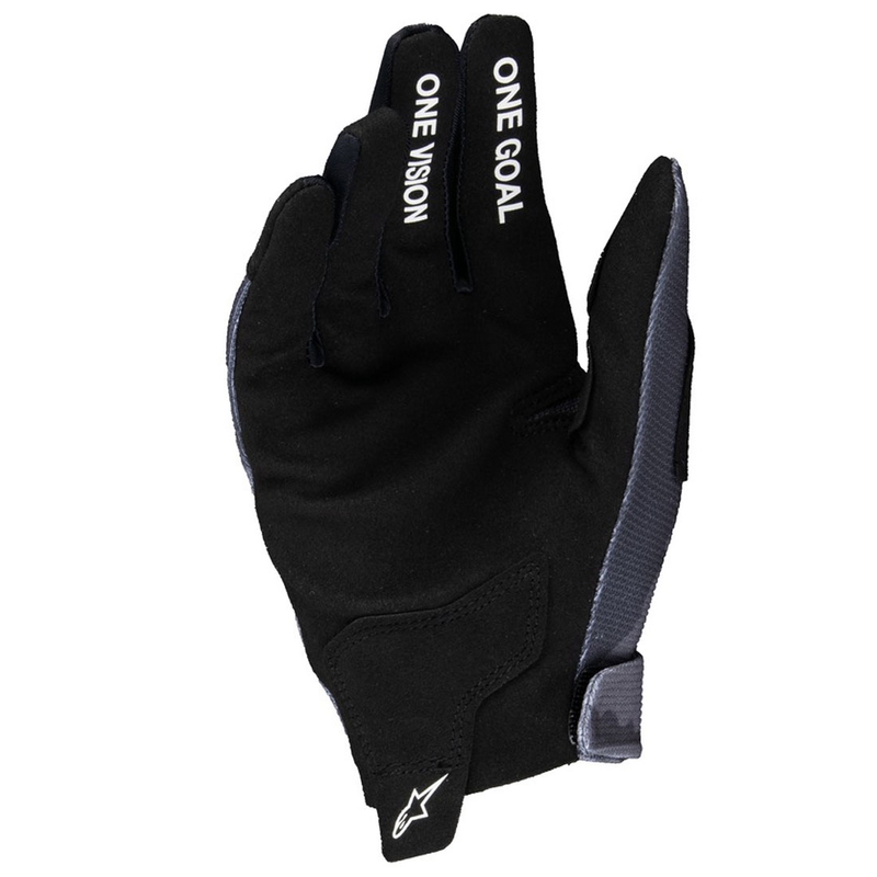 Guanti da moto per bambini Alpinestars Radar camo grigio-nero