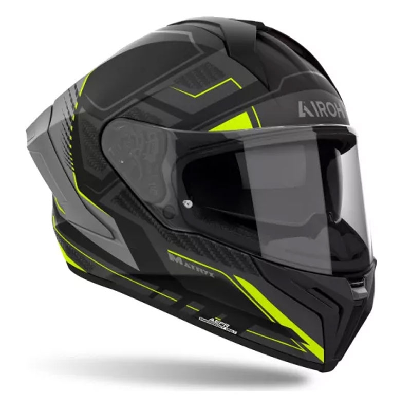 Casco integrale da moto Airoh MATRYX Rocket giallo opaco