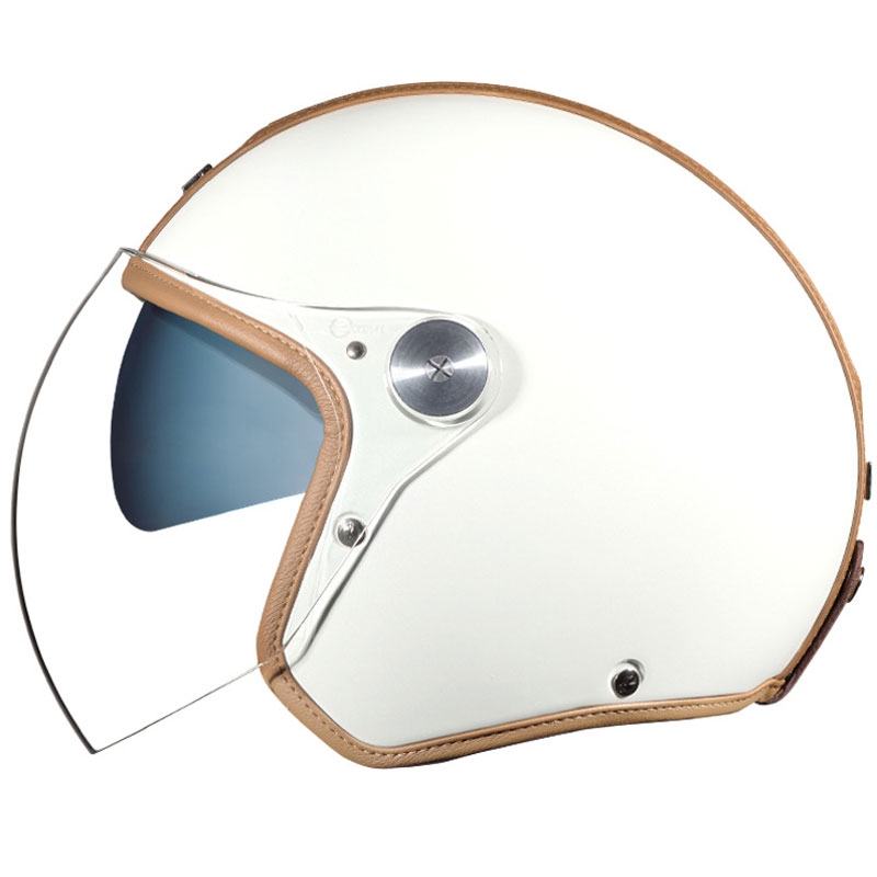 Casco aperto Nexx X.G30 Groovy SV bianco-marrone Saldi