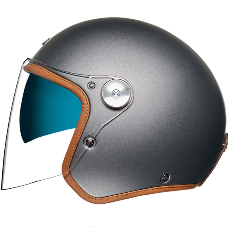 Casco moto aperto Nexx X.G30 Clubhouse SV grigio scuro