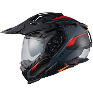 Casco enduro Nexx X.WED3 Keyo grigio-rosso