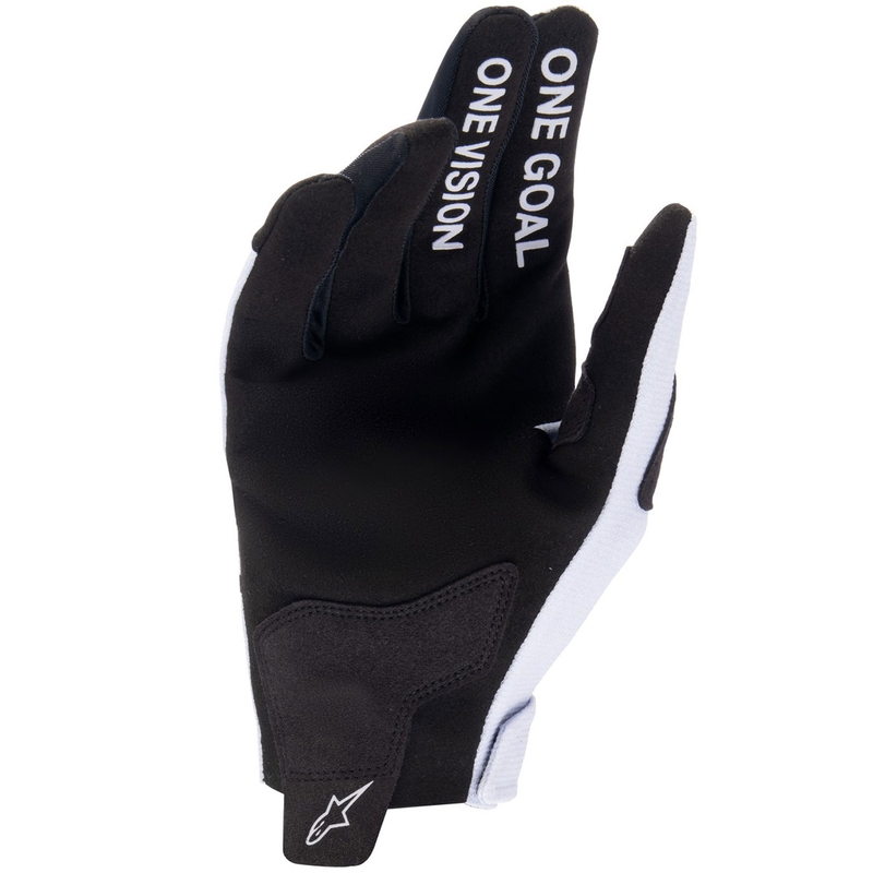 Guanti da motocross Alpinestars Radar Kids Grigio chiaro-Nero