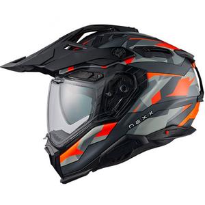 Casco enduro Nexx X.WED3 Trailmania arancione-grigio