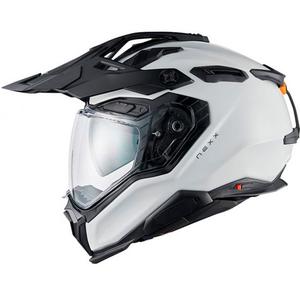 Casco enduro Nexx X.WED3 Plain bianco perla