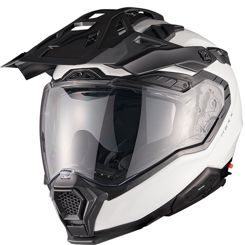 Casco enduro Nexx X.WED3 Plain bianco perla