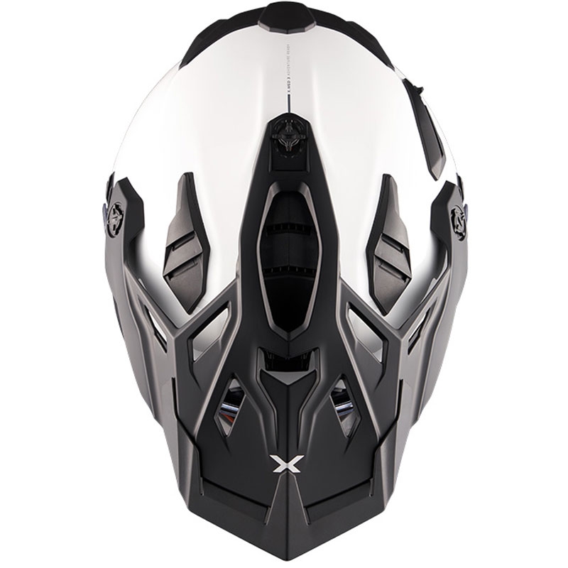 Casco enduro Nexx X.WED3 Plain bianco perla