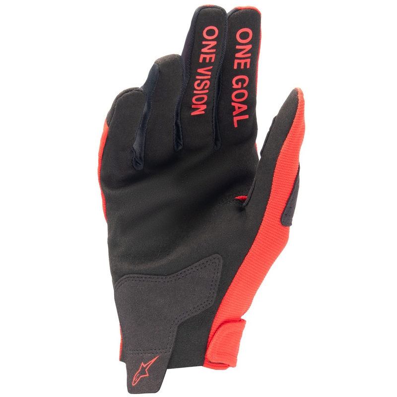 Guanti da motocross Alpinestars Radar Kids Rosso-Argento