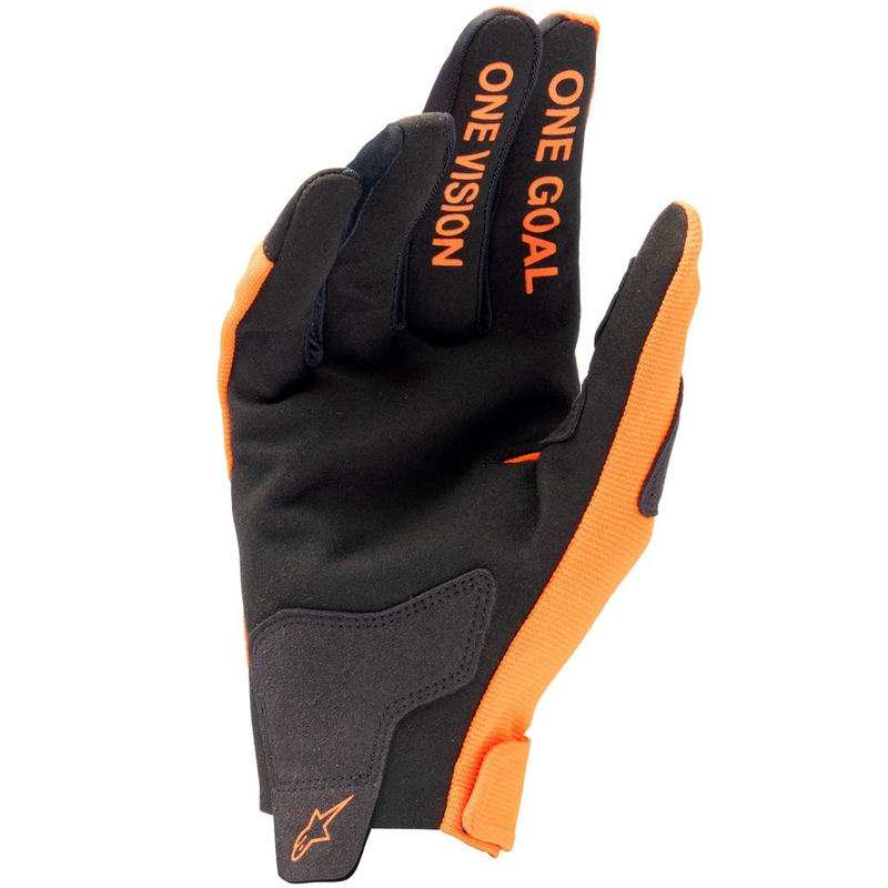 Guanti da motocross Alpinestars Radar Kids Arancione-Nero