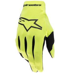 Guanti da motocross per bambini Alpinestars Radar giallo fluo-nero
