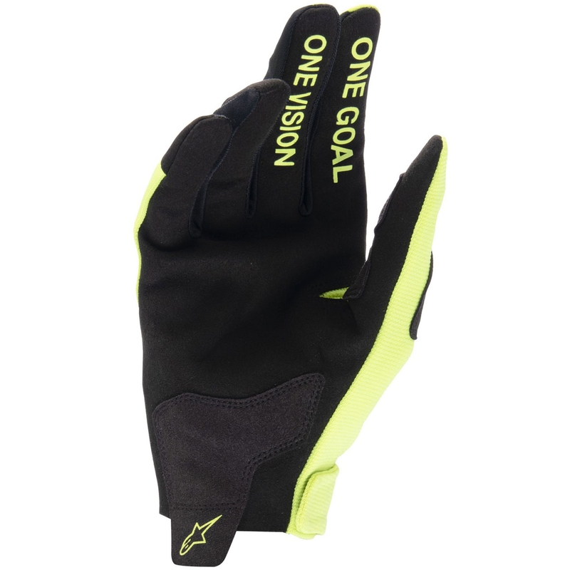 Guanti da motocross per bambini Alpinestars Radar giallo fluo-nero