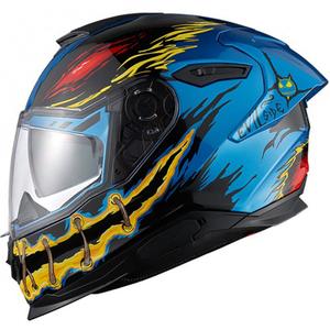 Nexx Y.100R Casco moto integrale Night Rider blu