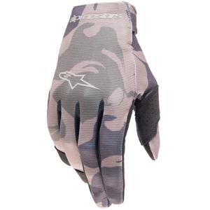 Guanti da motocross Alpinestars Radar Kids Verde mimetico-marrone