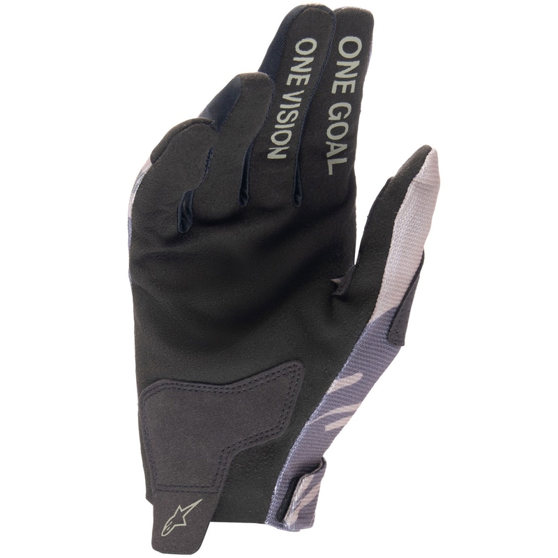 Guanti da motocross Alpinestars Radar Kids Verde mimetico-marrone