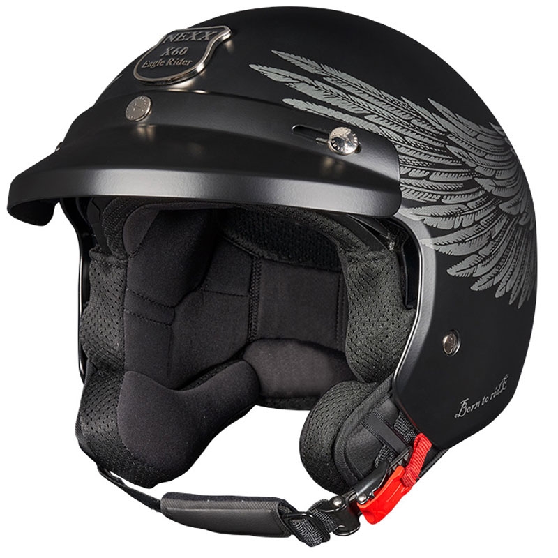Casco moto aperto NEXX Y.10 EAGLE RIDER nero-grigio Saldi
