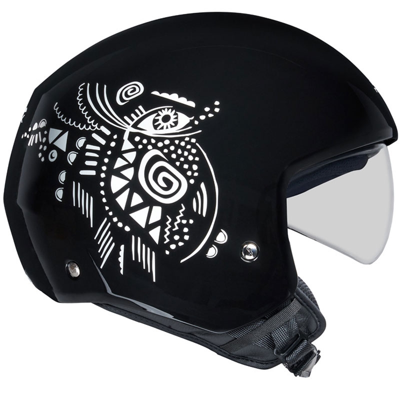 Casco moto aperto NEXX Y.10 Artville bianco e nero Saldi