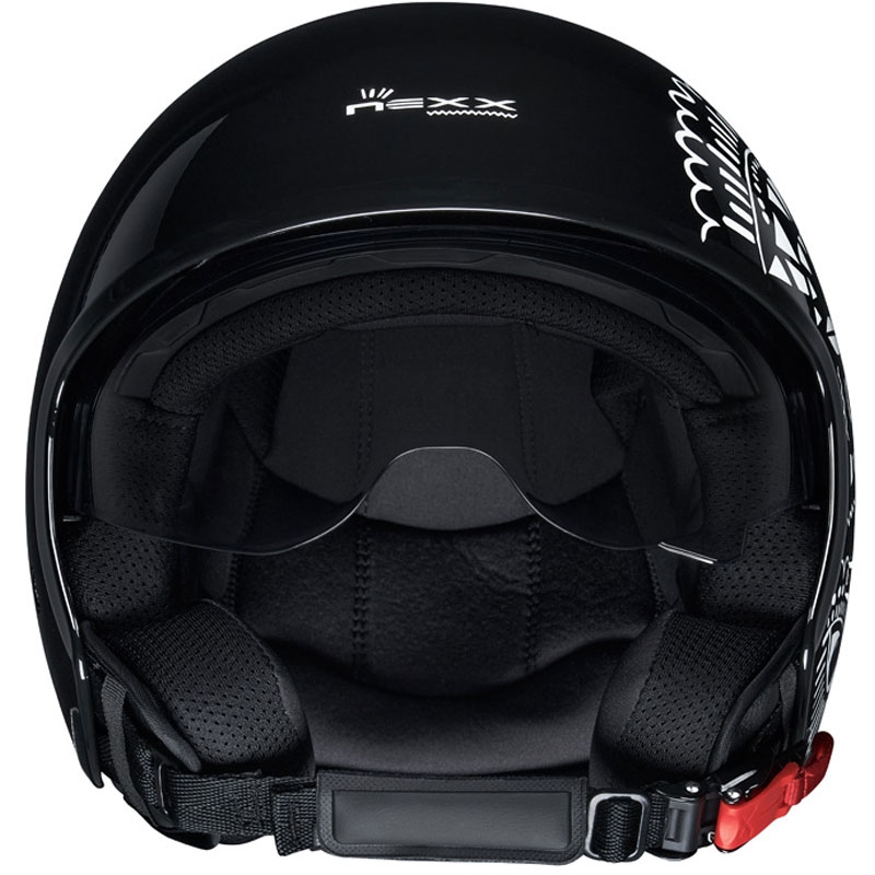 Casco moto aperto NEXX Y.10 Artville bianco e nero Saldi