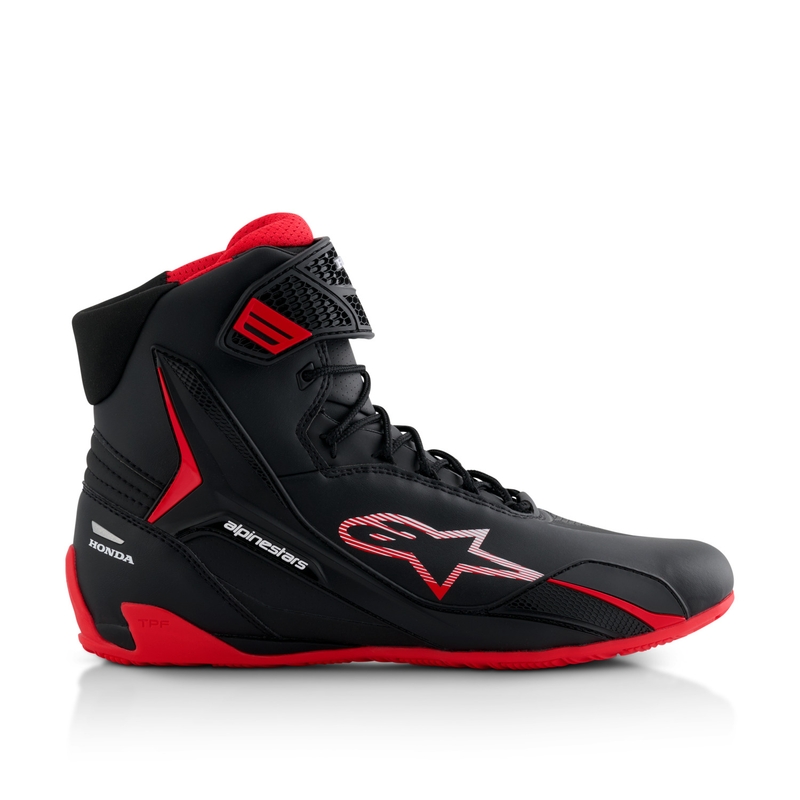 Alpinestars Faster-4 stivali da moto HONDA collezione nero e rosso