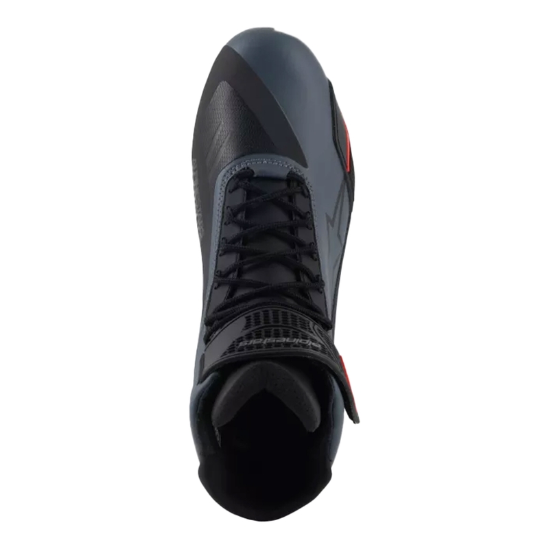 Stivali da moto Alpinestars Faster-4 nero-grigio-rosso fluo