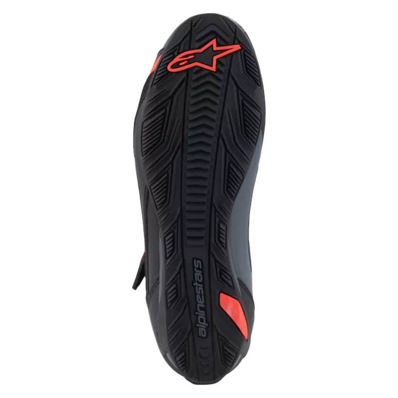 Stivali da moto Alpinestars Faster-4 nero-grigio-rosso fluo