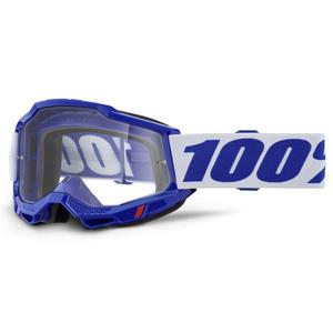 Occhiali da motocross 100% ACCURI 2 blu con plexiglass trasparente