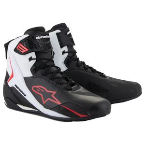 Stivali da moto Alpinestars Faster-4 nero-bianco-rosso