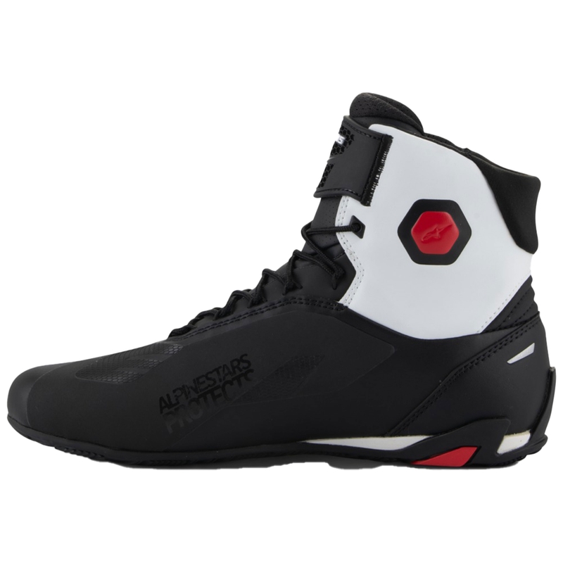 Stivali da moto Alpinestars Faster-4 nero-bianco-rosso
