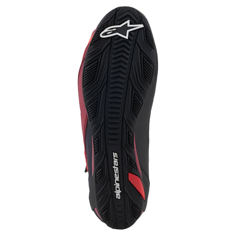 Stivali da moto Alpinestars Faster-4 nero-bianco-rosso scuro