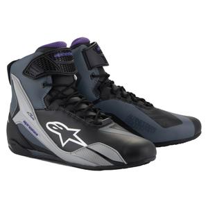 Stivali da moto Alpinestars Stella Faster-4 da donna nero-grigio-viola