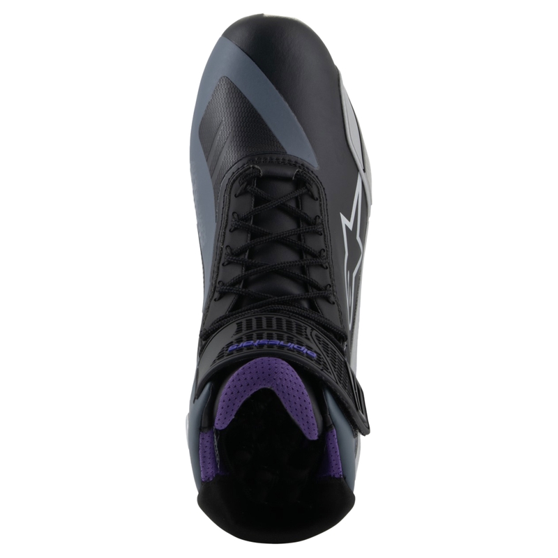 Stivali da moto Alpinestars Stella Faster-4 da donna nero-grigio-viola